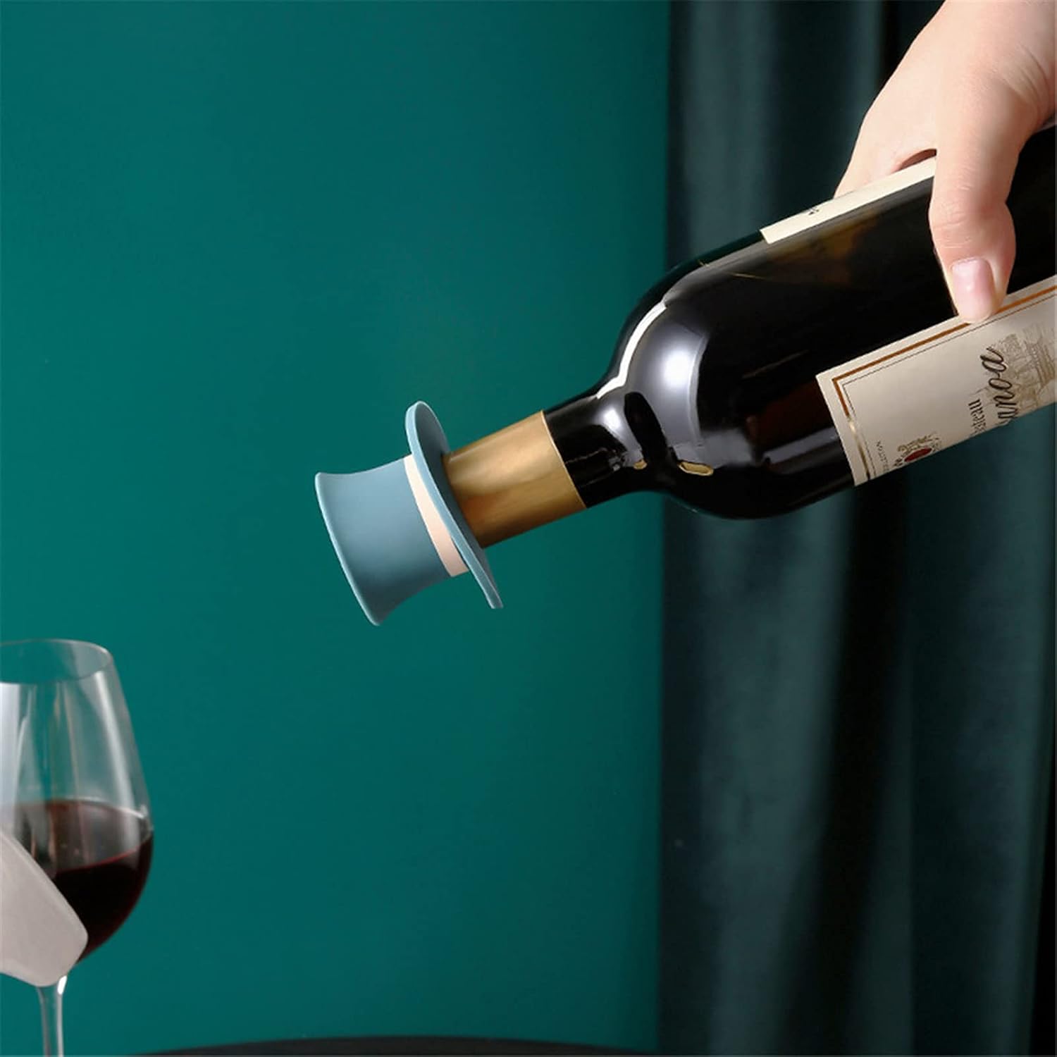 마법 모자 모양 실리콘 와인 병마개 할로윈 누수 방지  - Wine Beer Hat 리뷰 및 가격